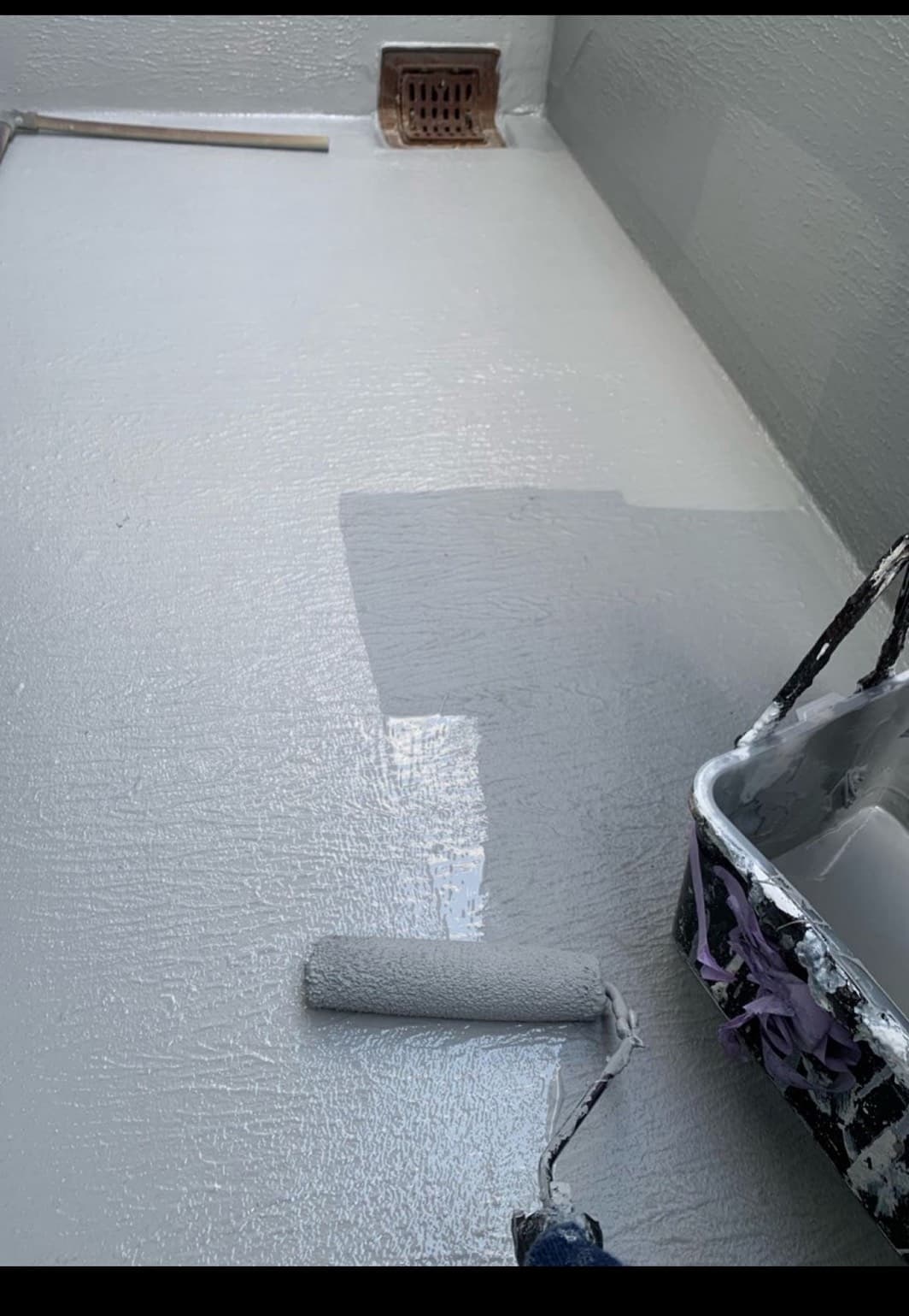 防水工事作業風景